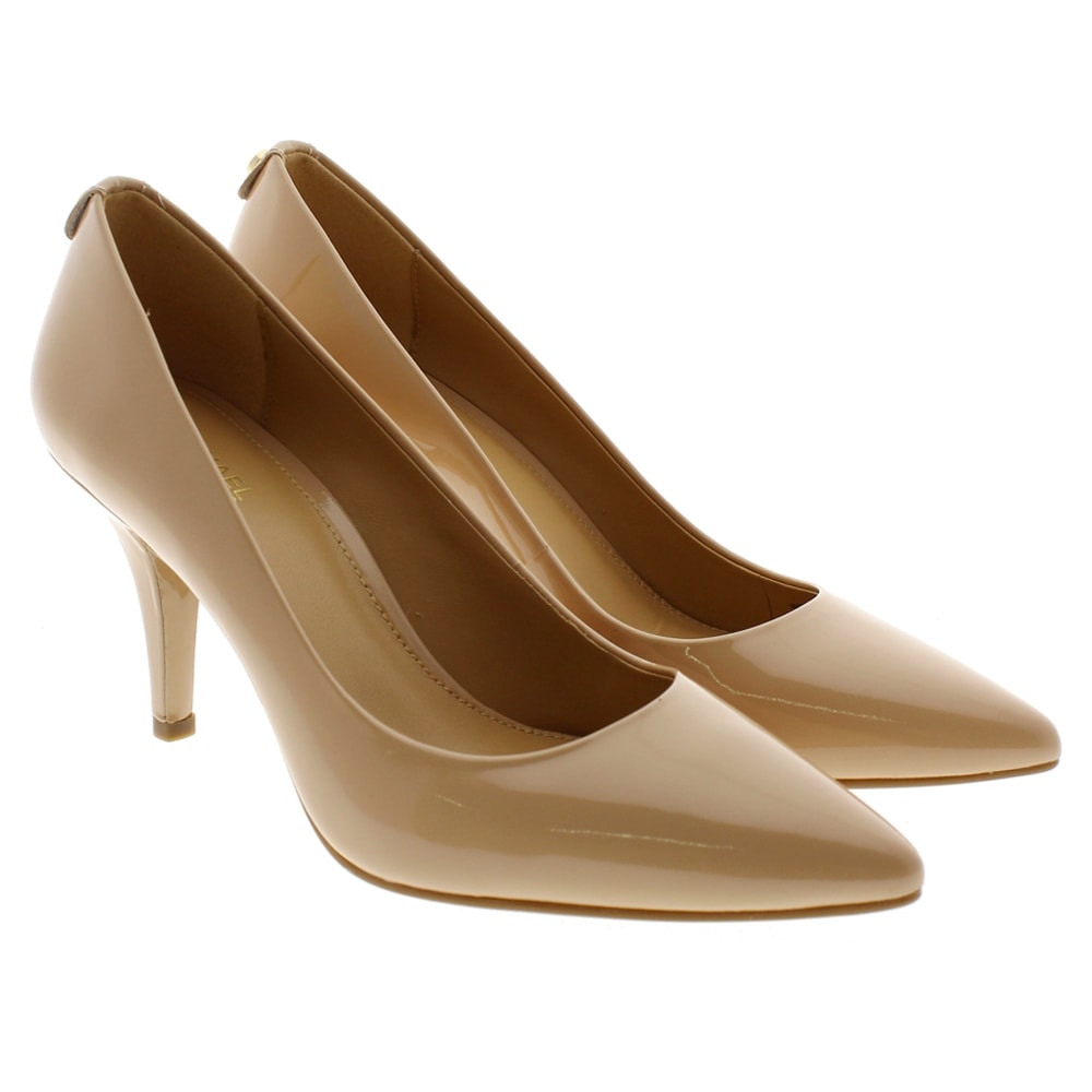 Stiletto Charol Nude Michael Kors Mk Flex Mid Pump Lt Blush