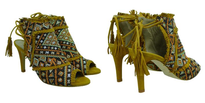 Sandalias étnicas abalorios Toral