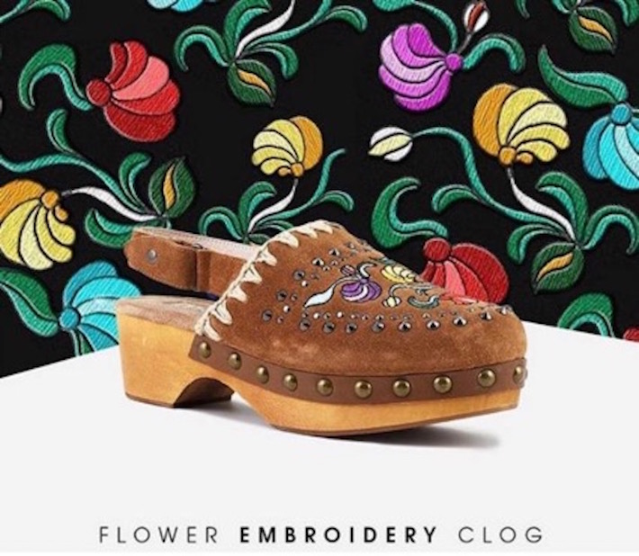 Mules de mujer Wood Clog Back Strap Mou