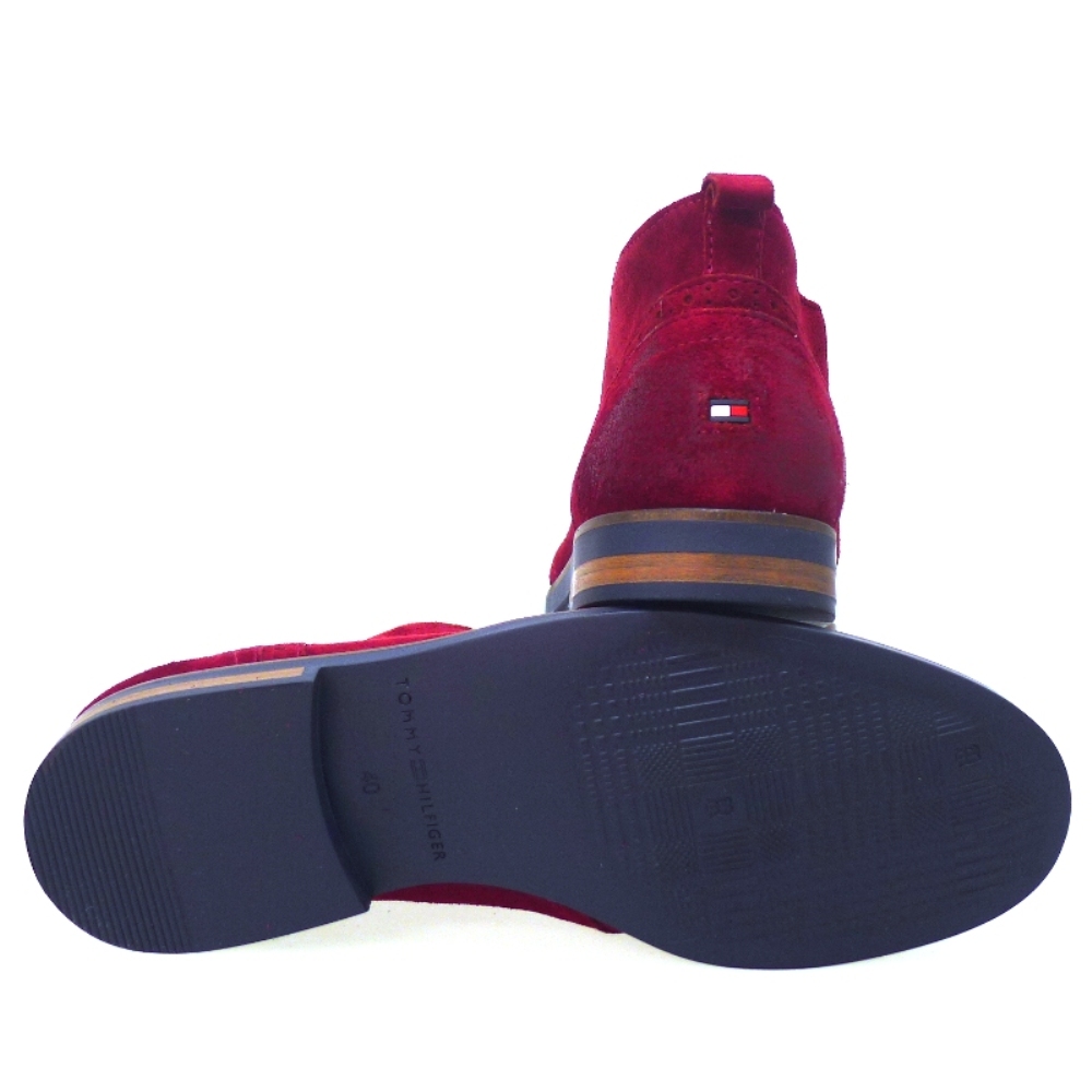 Botín caballero nobuck rojo Tommy Hilfiger Bryan 2B  foto 4