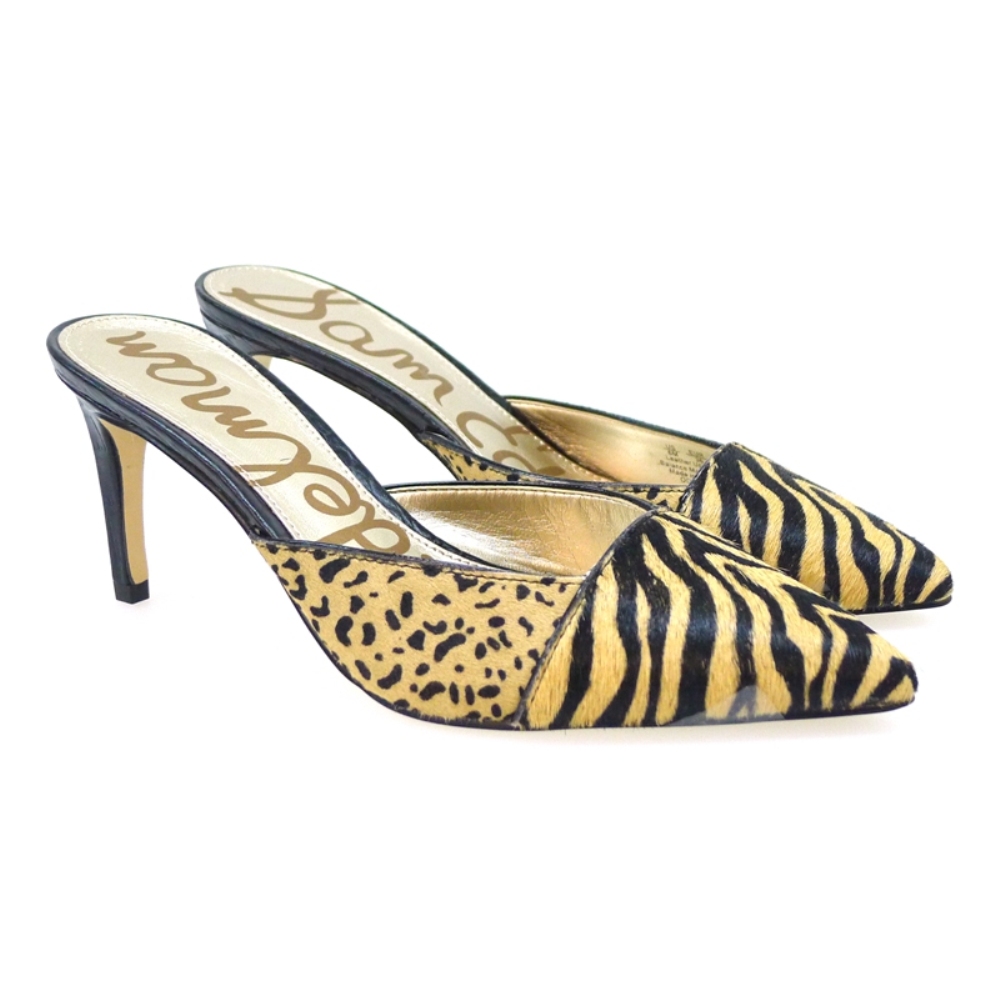 Zueco tacón kitten piel pony Sam Edelman Odelia Tiger 