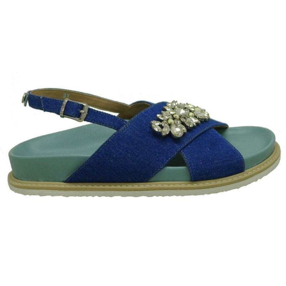 Sandalia anat mica vaquera cristales Twin Set HS78DA