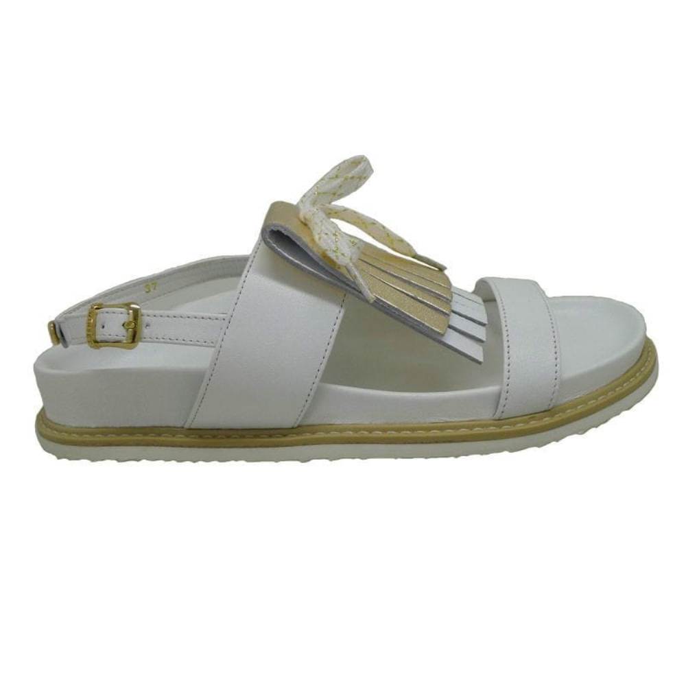 Sandalia plana mujer adorno lengüeta flecos  Twin Set HS78E2  foto 3