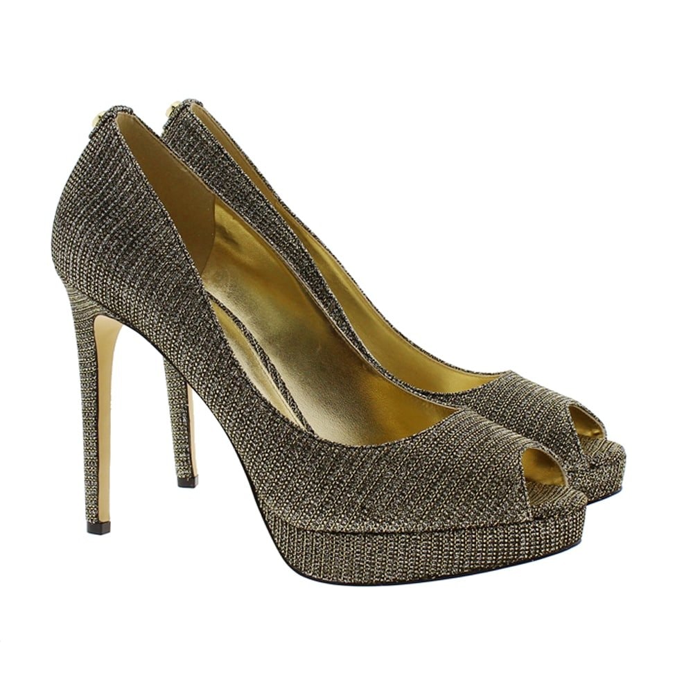 michael kors erika platform gold