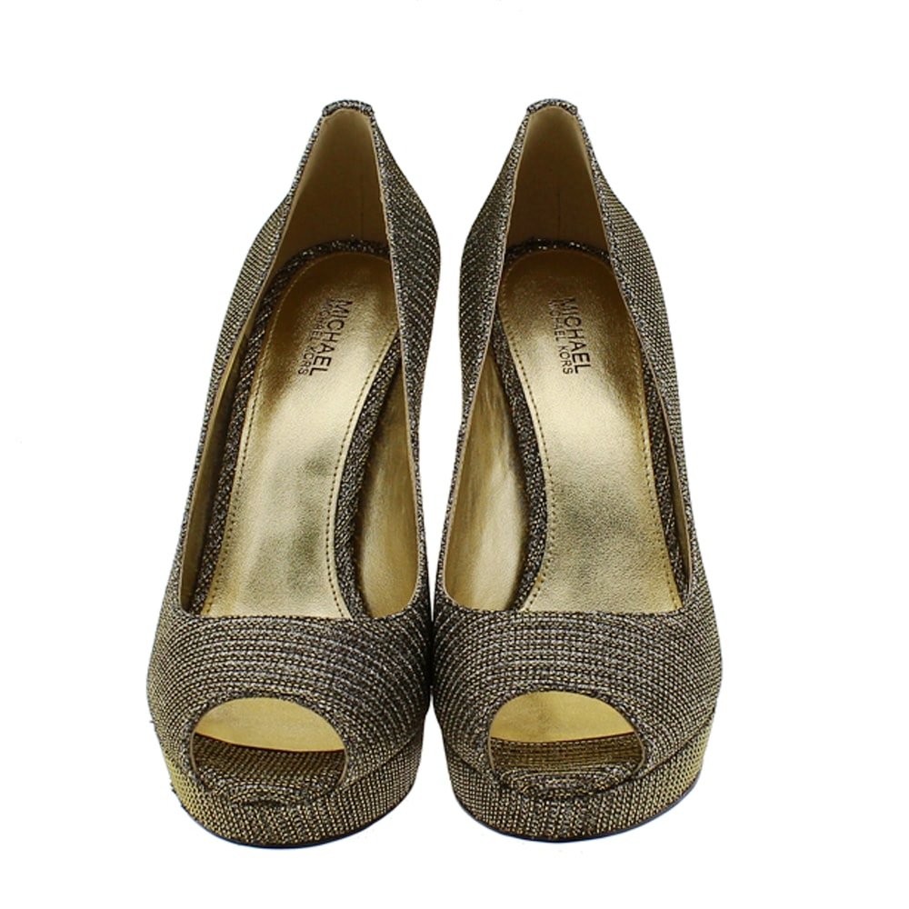 michael kors erika platform gold