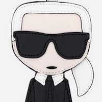 Llavero Karl Lagerfeld 86KW3807 Negro-Blanco foto 4