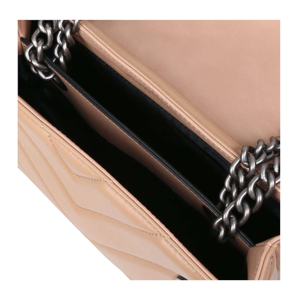 Bolso piel cadena águila Kurt Geiger Leather Kensington Camel foto 3