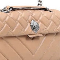 Bolso piel cadena águila Kurt Geiger Leather Kensington Camel foto 6