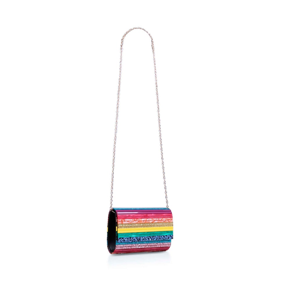 Cartera rígida mano fiesta brillante Kurt Geiger Party Envelope Multicolor foto 2