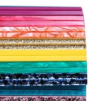 Cartera rígida mano fiesta brillante Kurt Geiger Party Envelope Multicolor foto 5