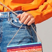 Cartera rígida mano fiesta brillante Kurt Geiger Party Envelope Multicolor foto 6