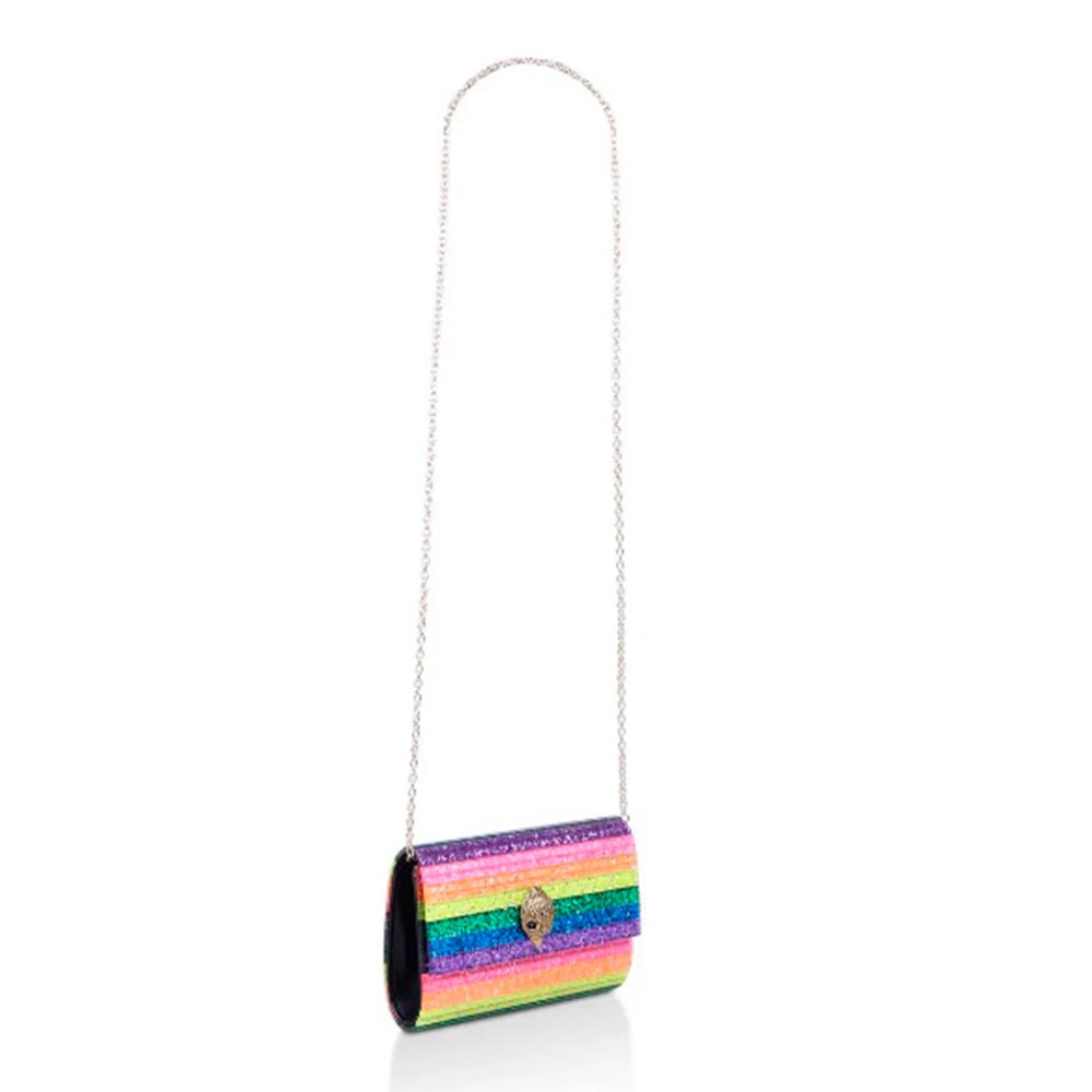 Cartera fiesta brillante cadena Kurt Geiger Party Eagle Clutch Drench Multicolor foto 2