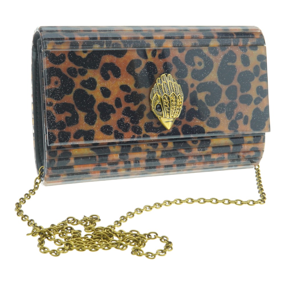 Clutch estampado leopardo cadena Kurt Geiger Party Eagle Clu foto 3