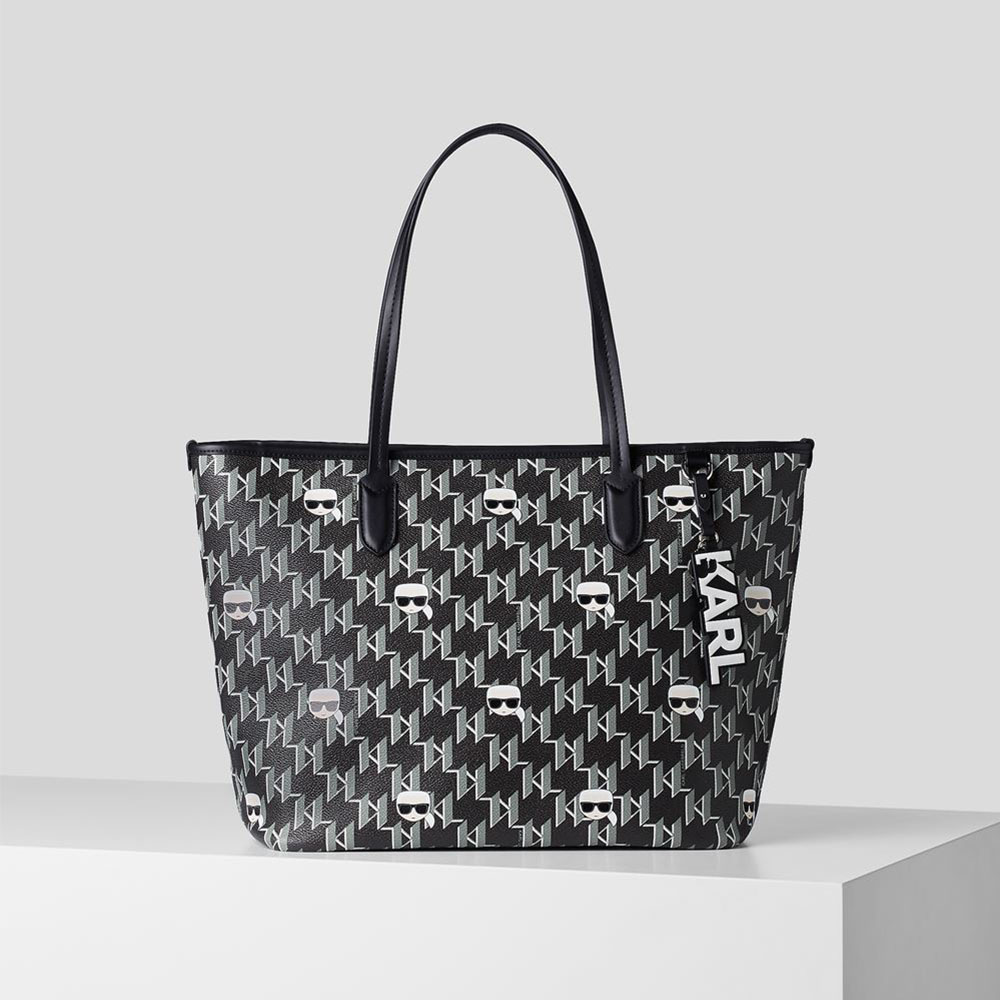 Bolso tote estampado monograma Karl Lagerfeld 225W3026