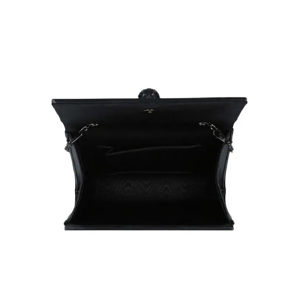 Cartera fiesta brillante cadena Kurt Geiger Party Eagle Clutch Drench Negro foto 3