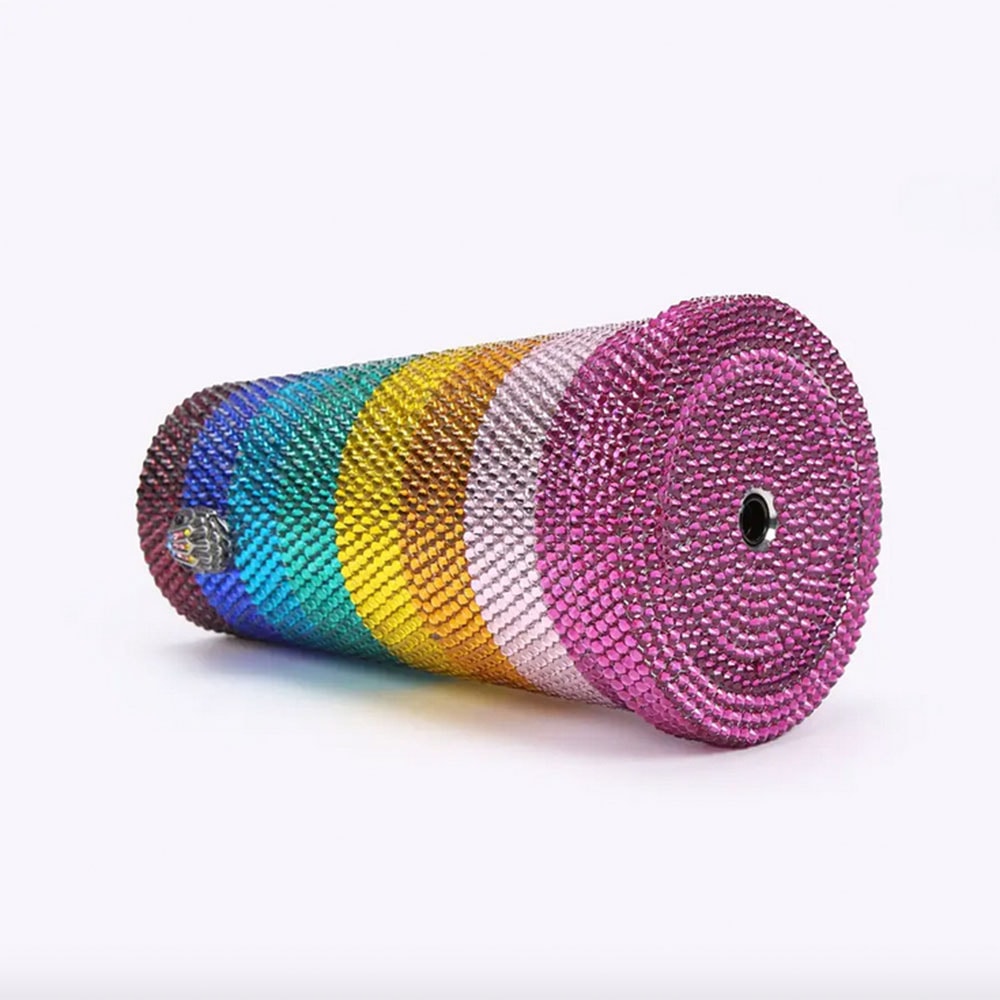 Vaso strass multicolor Kurt Geiger Crystal Tumbler foto 4