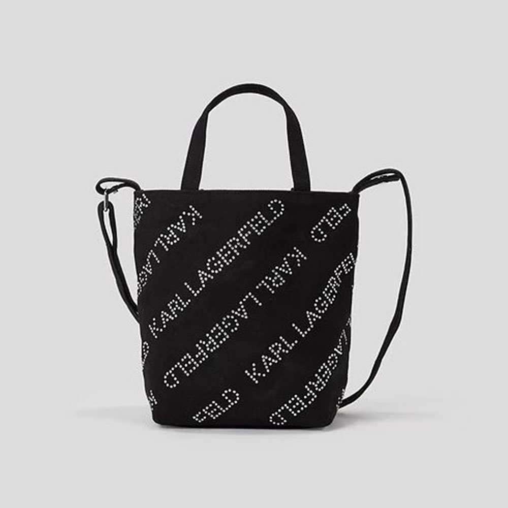 Bolso shopper algodón logos Karl Lagerfeld 230W3014