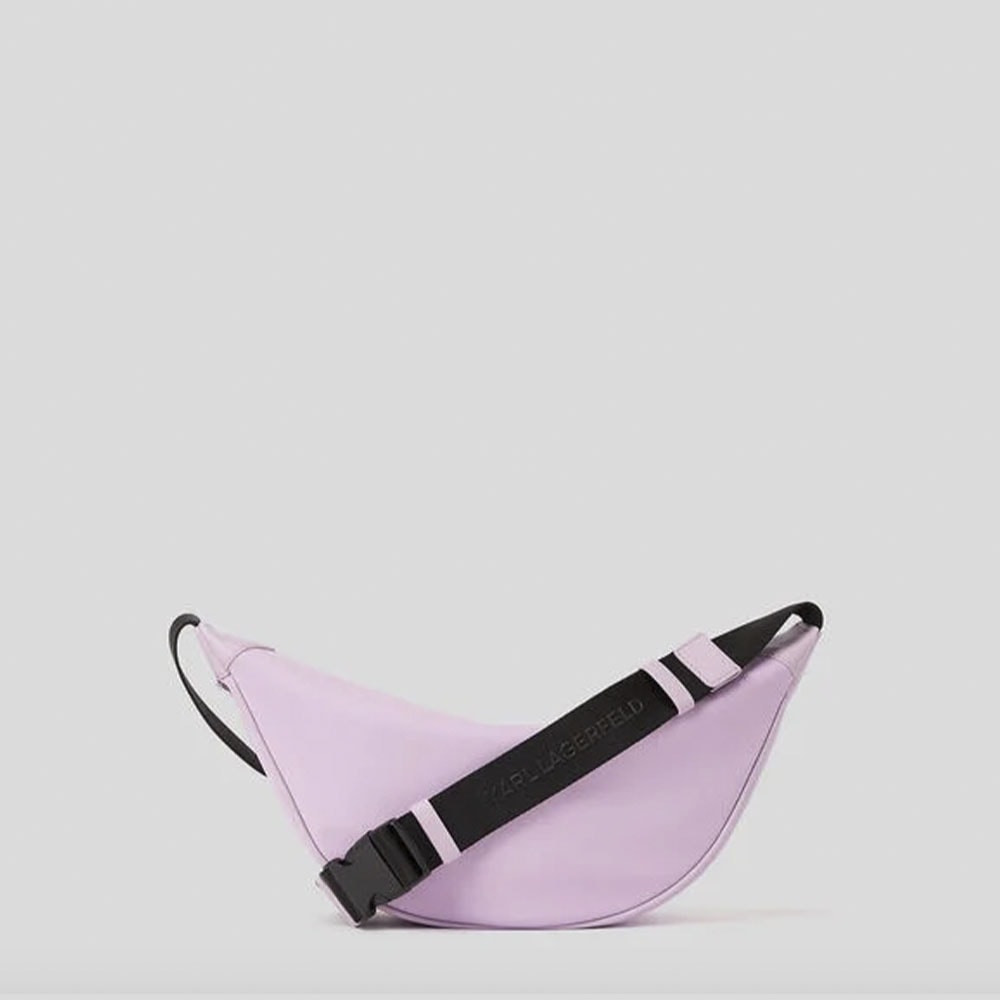 Bolso semicircular nylon lila Karl Lagerfeld 230W3051 foto 3