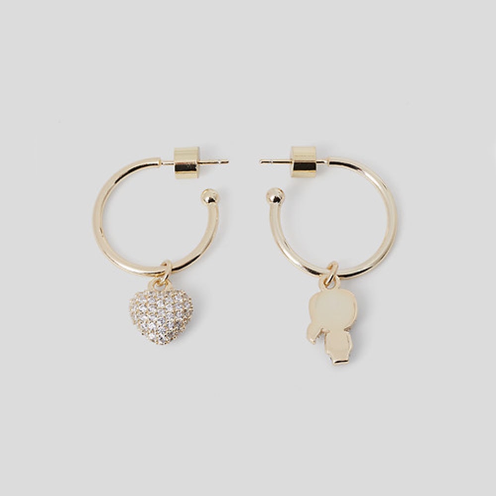 Pendientes aro charms Karl Lagerfeld 230W3928 Oro foto 2