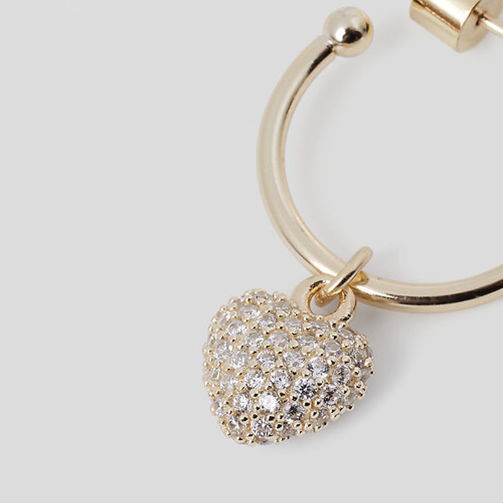 Pendientes aro charms Karl Lagerfeld 230W3928 Oro foto 4