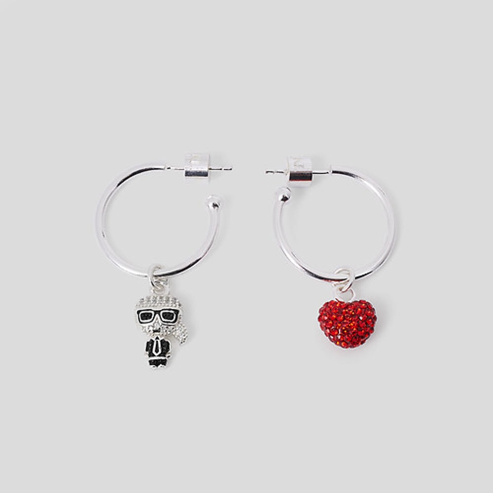 Aros con charms Karl Lagerfeld 230W3928 Plata