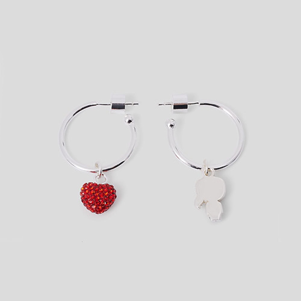 Aros con charms Karl Lagerfeld 230W3928 Plata foto 2