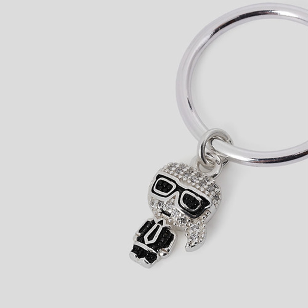 Aros con charms Karl Lagerfeld 230W3928 Plata foto 3