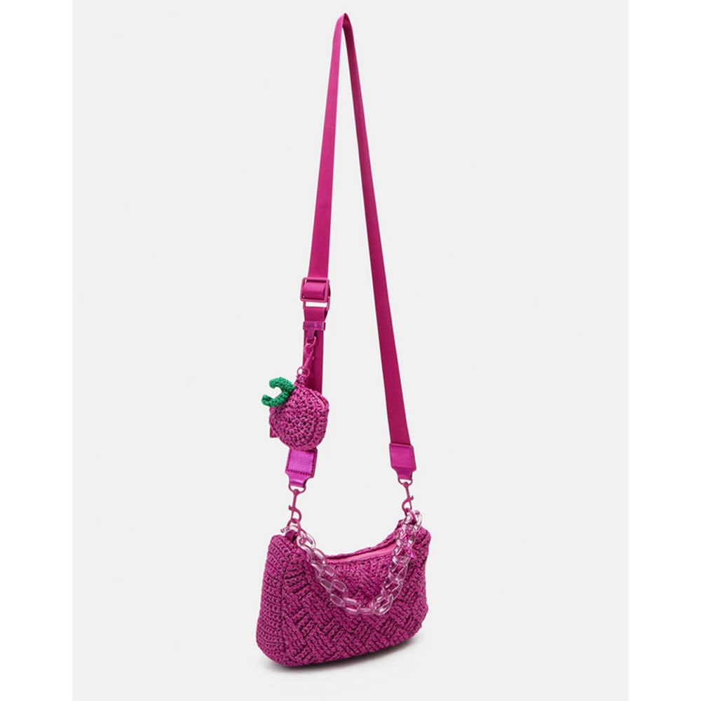 Bolso crochet bandolera fuxia Kurt Crochet Mult Crossbody