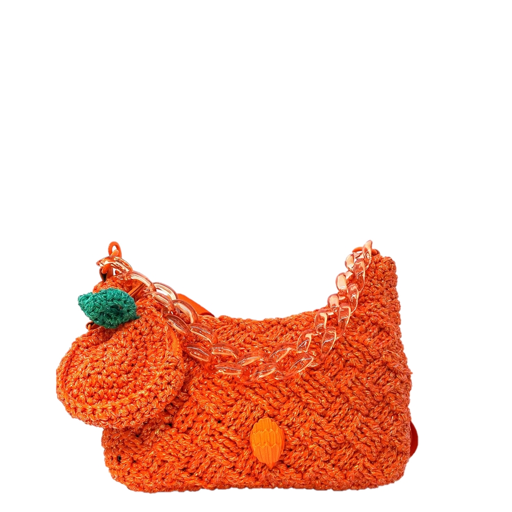 Bolso crochet naranja monedero Kurt Geiger Crochet Mult Crossbody