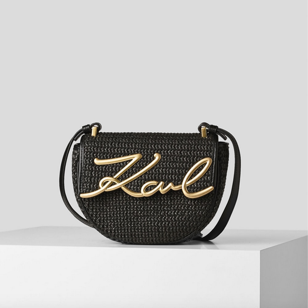 Bolso rafia bandolera logo Karl Lagerfeld 231W3043