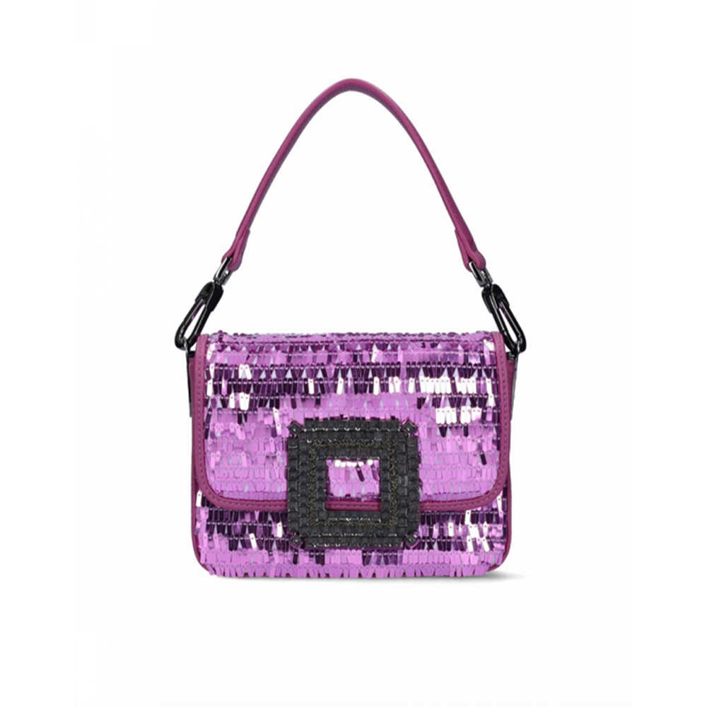 Bolso asa broche cristales Bibilou Baku 912A02TR Malva