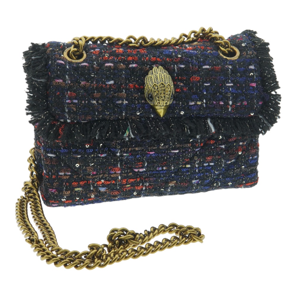 Bolso tweed cadena Kurt Geiger Tweed Mini Kensington foto 2