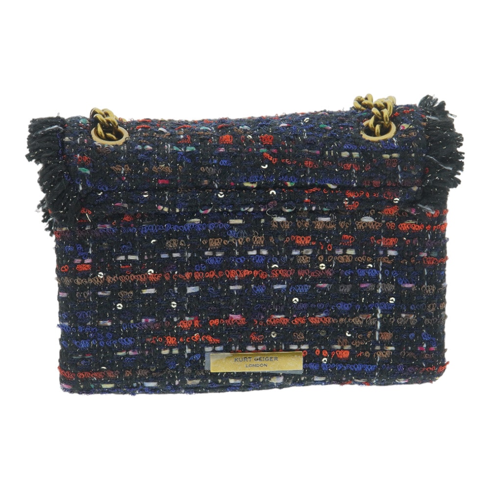 Bolso tweed cadena Kurt Geiger Tweed Mini Kensington foto 3