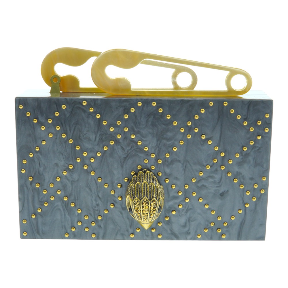 Bolso caja tachuelas Kurt Geiger Safety Pin Box