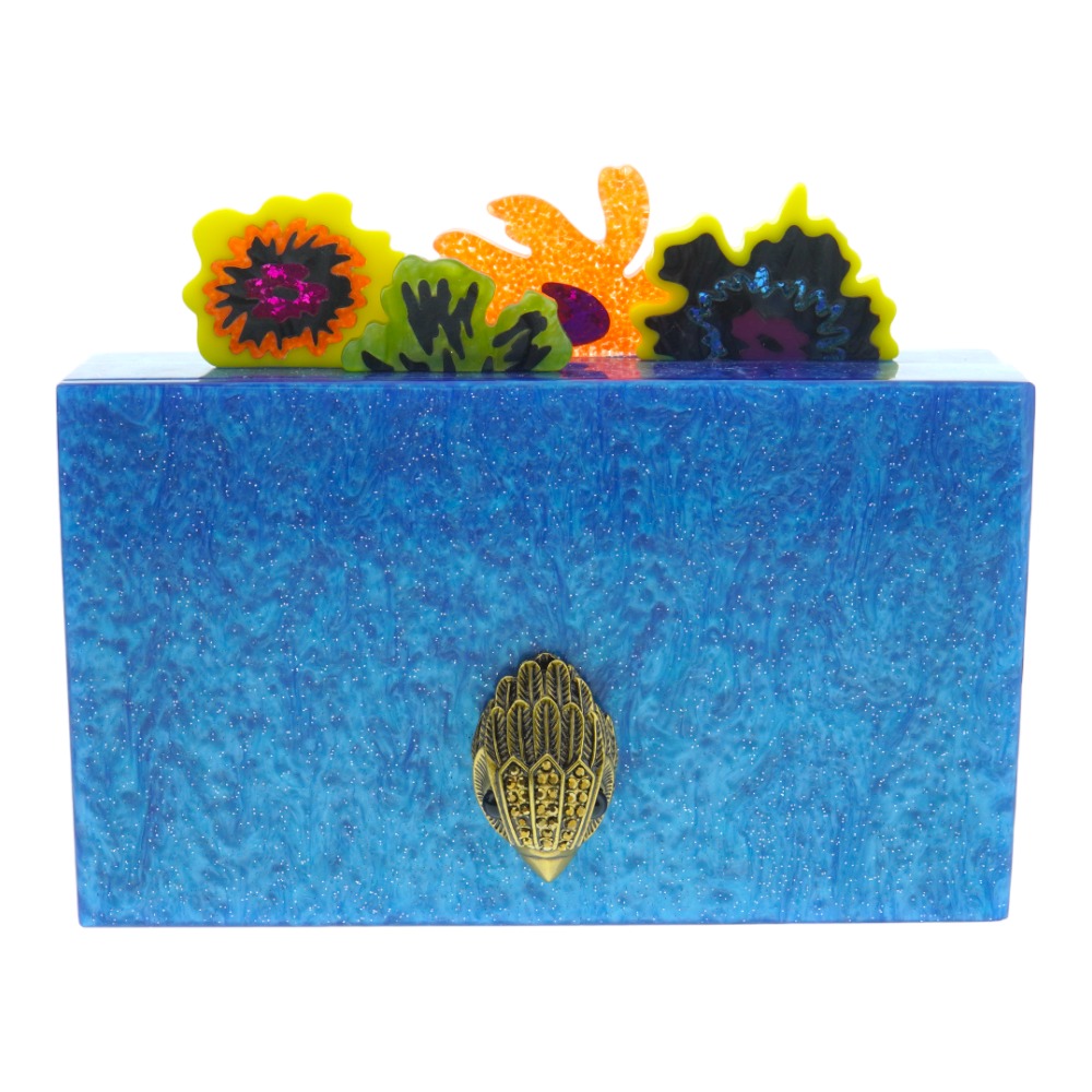 Bolso caja flores Kurt Geiger Flower Box Clut