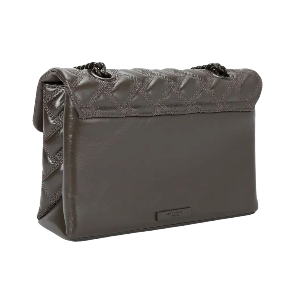 Maxi bolso mujer acolchado charol cadena Kurt Geiger Kensington Bag foto 4