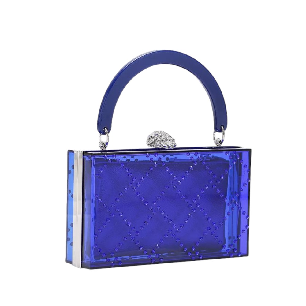 Bolso mano cristal brillo Kurt Geiger Qualtbox Clutc foto 3