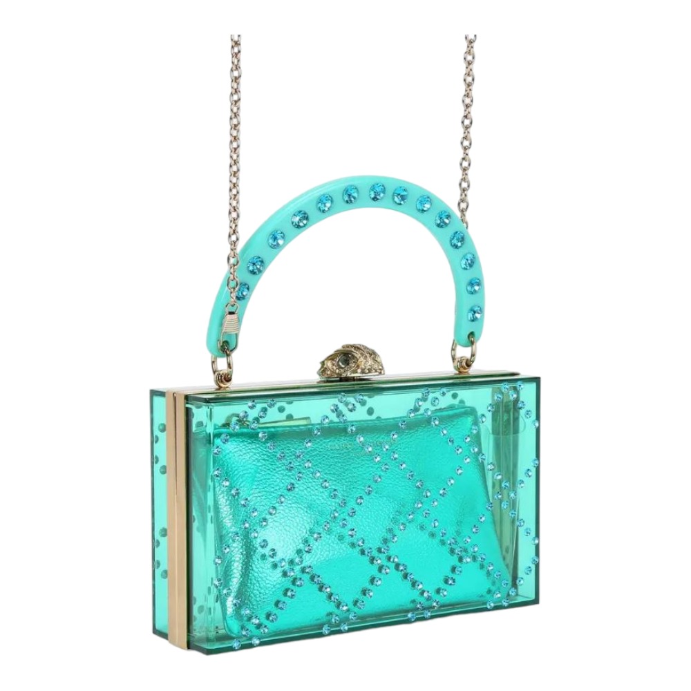 Clutch  mano cristal brillo Kurt Geiger Qualtbox Clutc foto 2