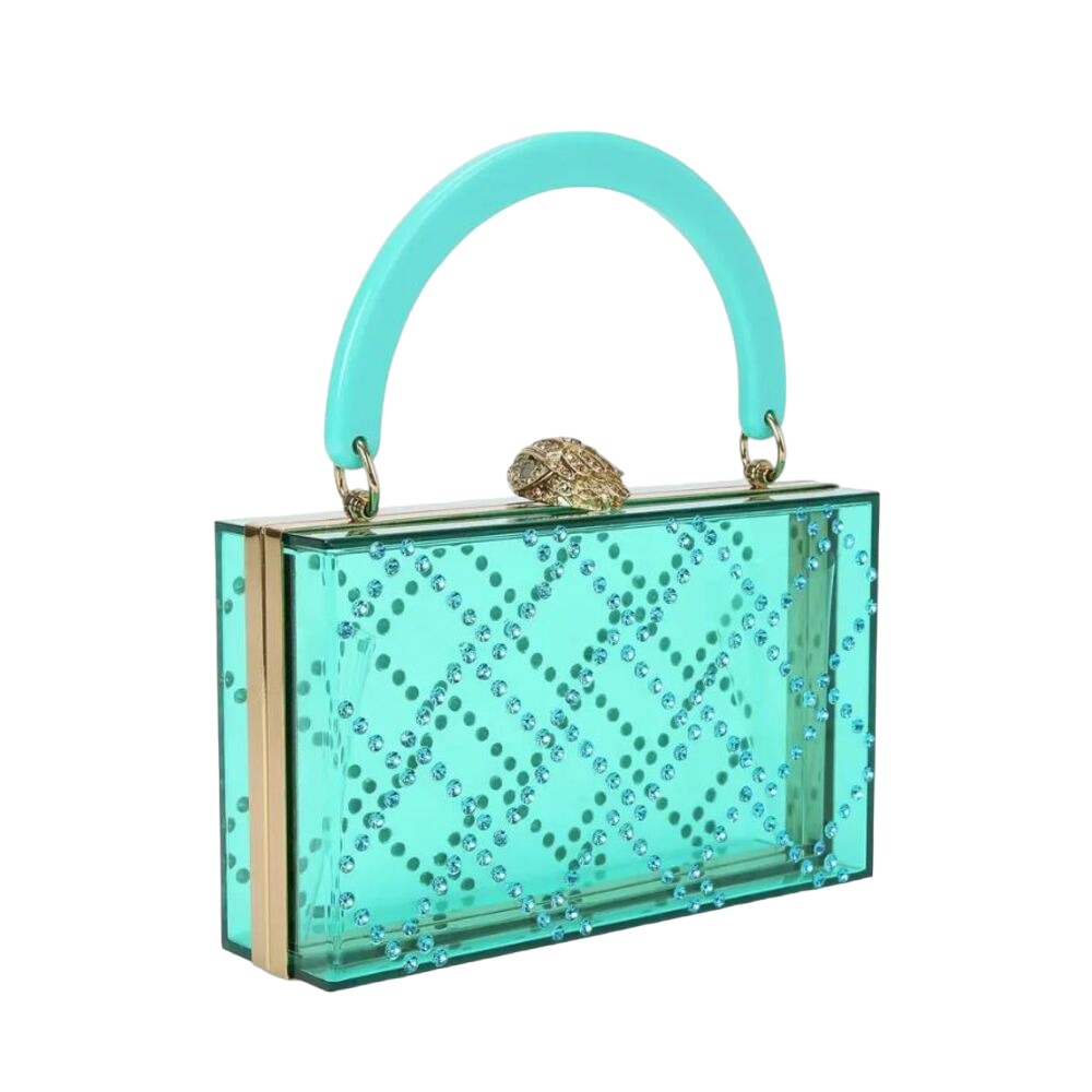 Clutch  mano cristal brillo Kurt Geiger Qualtbox Clutc foto 4
