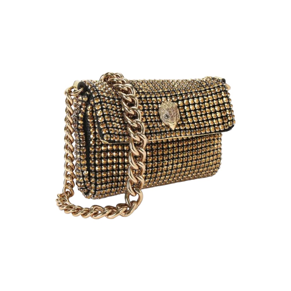 Bolso mano mujer ceremonia cadena Kurt Geiger Mini Party Xbod Acero foto 2
