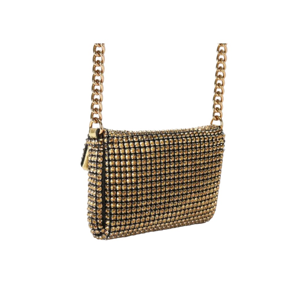 Bolso mano mujer ceremonia cadena Kurt Geiger Mini Party Xbod Acero foto 3