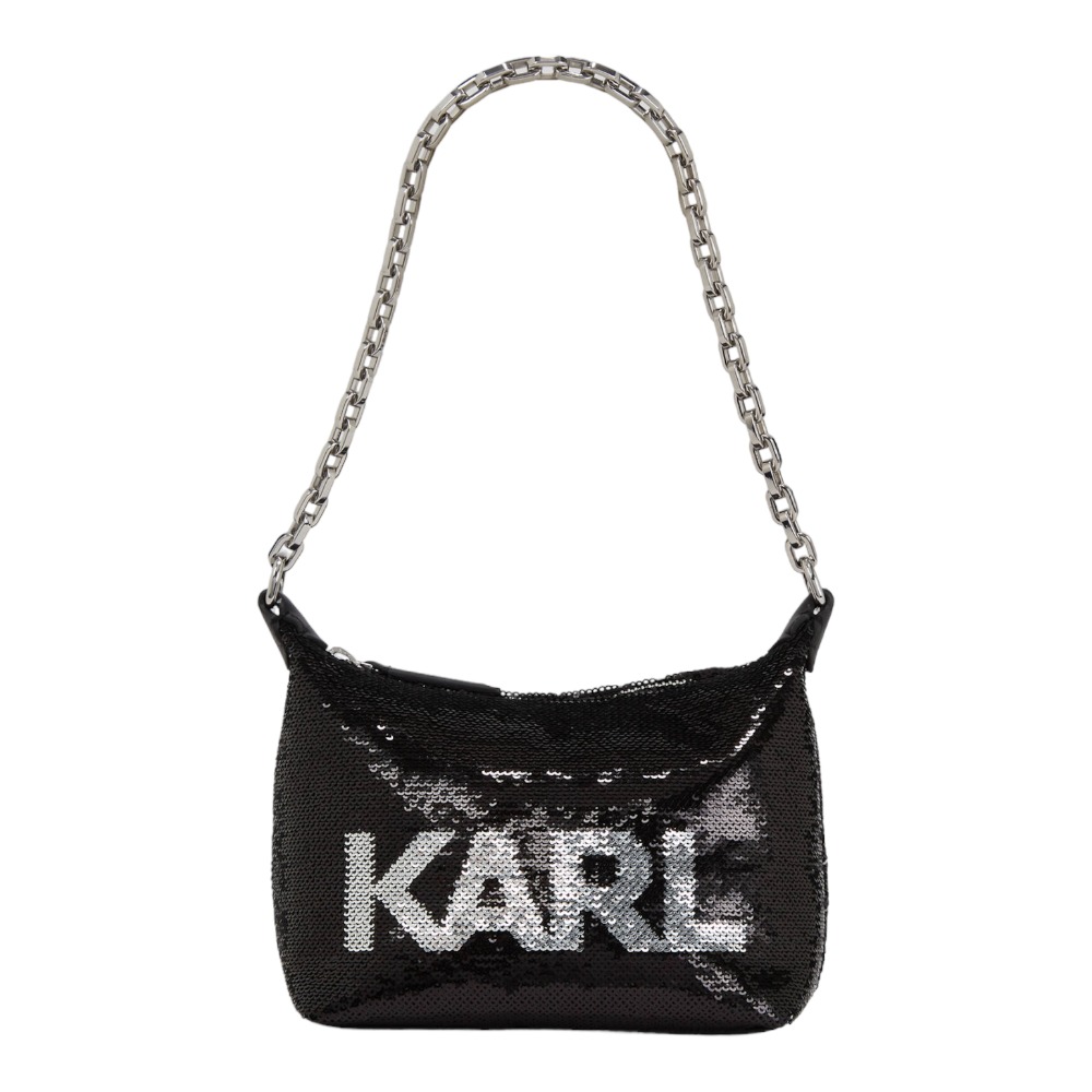 mini bolso logo metalizado Karl Lagerfeld 235W3052