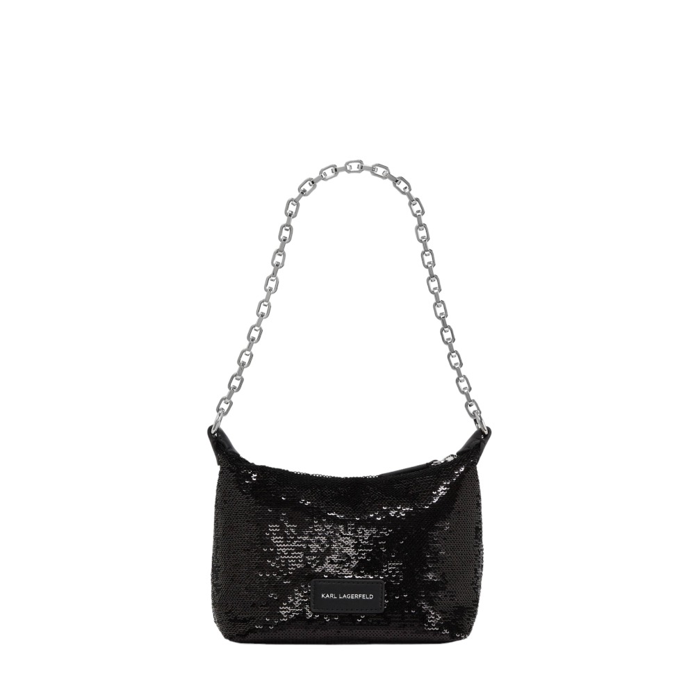 mini bolso logo metalizado Karl Lagerfeld 235W3052 foto 4