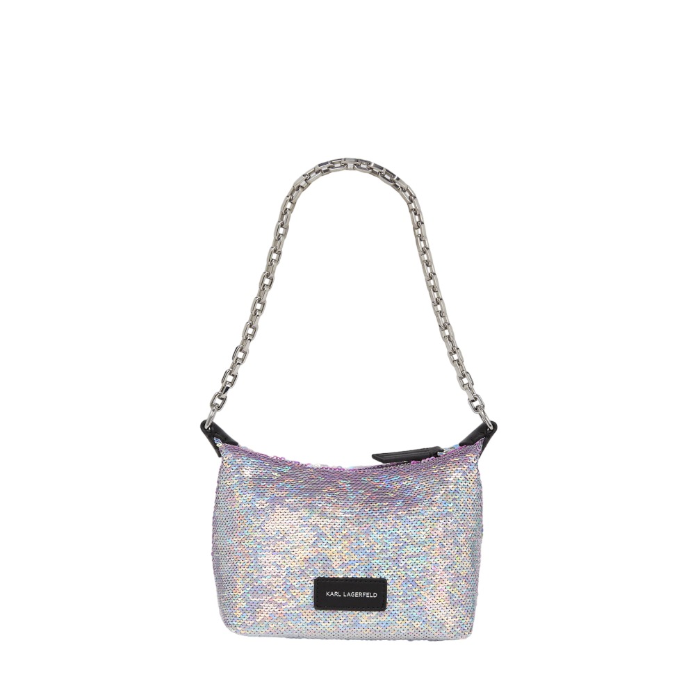 mini bolso logo metalizado Karl Lagerfeld 235W3052 foto 4