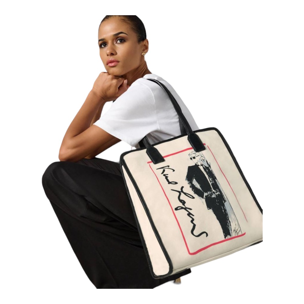 Bolsa estampado tela Kalr Lagerfeld 235W3989 foto 2
