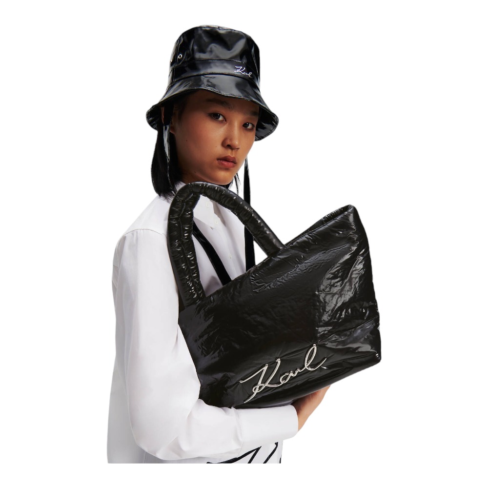 Bolso tote mini acolchado logo Karl Lagerfeld 236W3003 foto 3