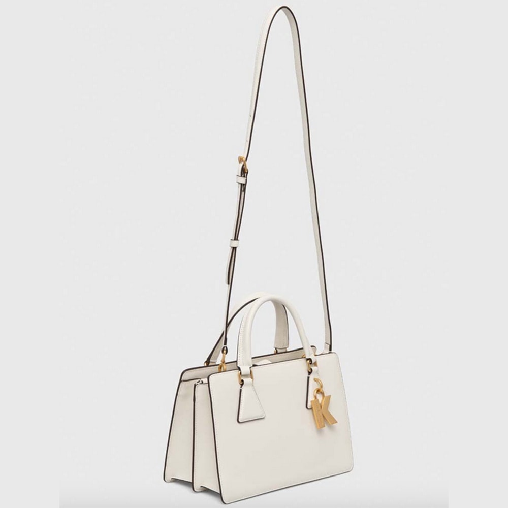 Bolso Tote K/Ikonik Blanco de Karl Lagerfeld - Elegancia Clásica | Gallery Carrile foto 2