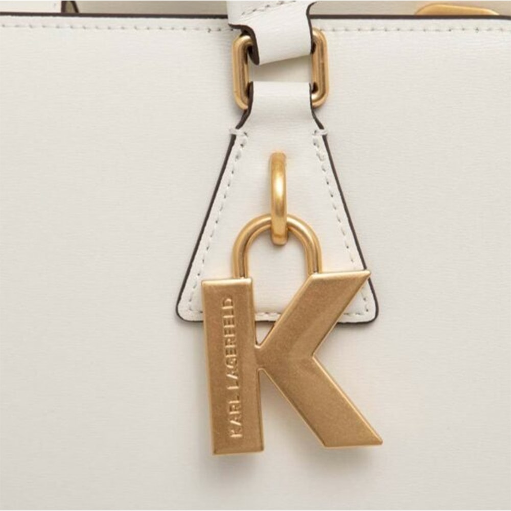 Bolso Tote K/Ikonik Blanco de Karl Lagerfeld - Elegancia Clásica | Gallery Carrile foto 4