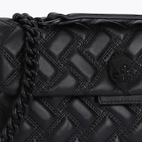 Elegante Bolso de Piel Acolchado Negro con Cadena de Kurt Geiger | GalleryCarrile foto 6