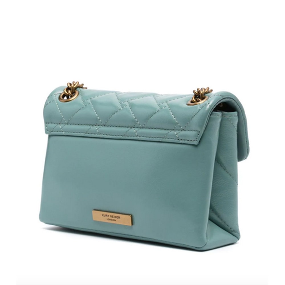 Bolso Kensington Turquesa Acolchado con Cadena de Kurt Geiger | GalleryCarrile foto 2
